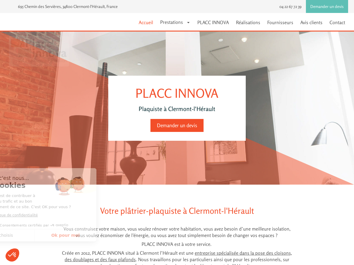 Exemple de site internet de Artisanat du BTP à Clermont-l'Hérault