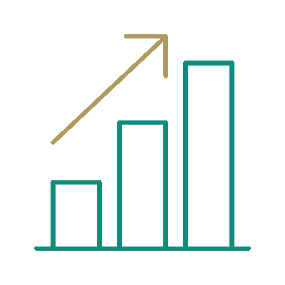 Wired outline 152 bar chart arrow  3 