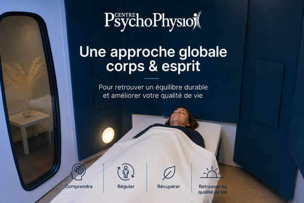 cabine de résonance sonore de la méthode PsychoPhysio pour l’accompagnement de la fibromyalgie
