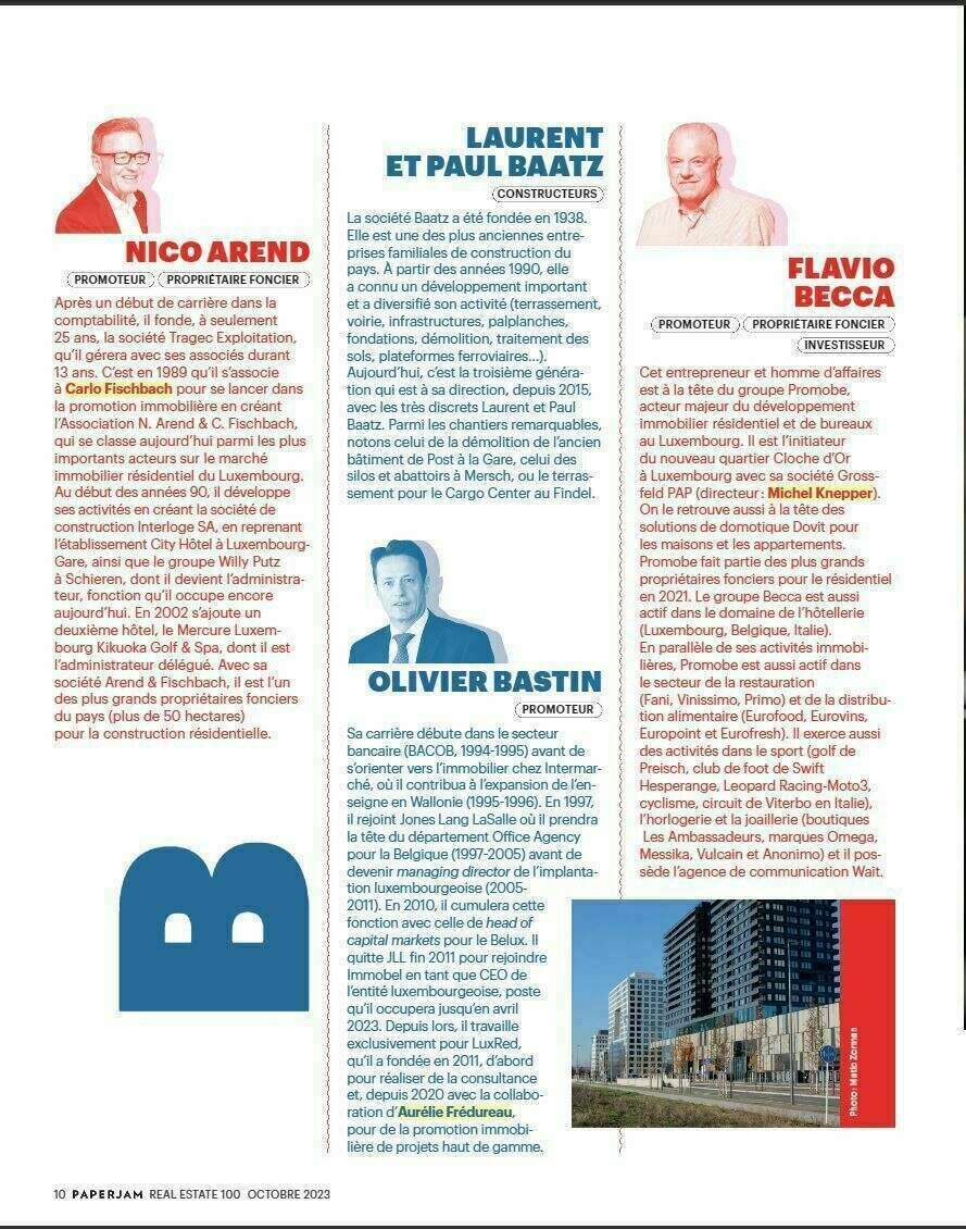Top 100 Paperjam Real Estate