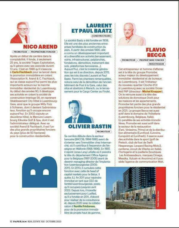 Top 100 Paperjam Real Estate