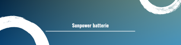 Sunpower batterie