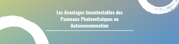 Les Avantages Incontestables des Panneaux Photovoltaïques en Autoconsommation