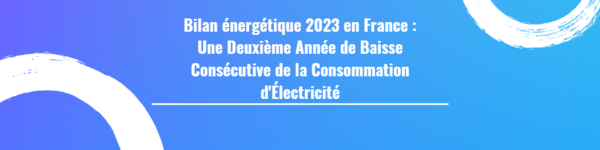 Bilan énergétique 2023 en France : Une Deuxième Année de Baisse Consécutive de la Consommation d'Électricité