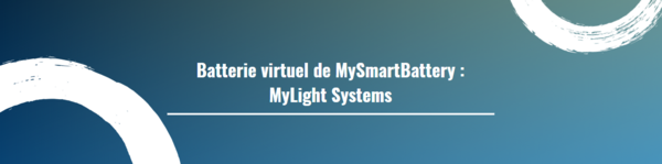 Batterie virtuel de MySmartBattery :  MyLight Systems