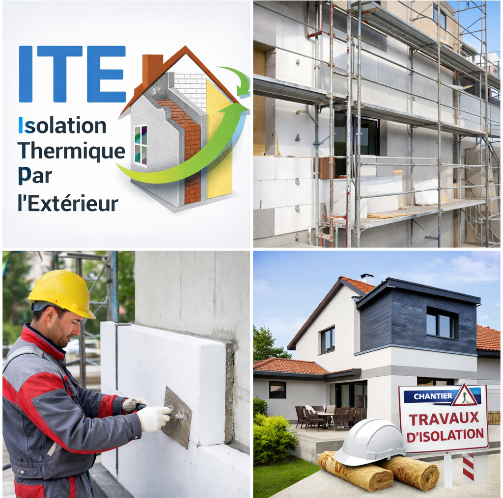 Isolation thermique par l'extérieur d'une maison