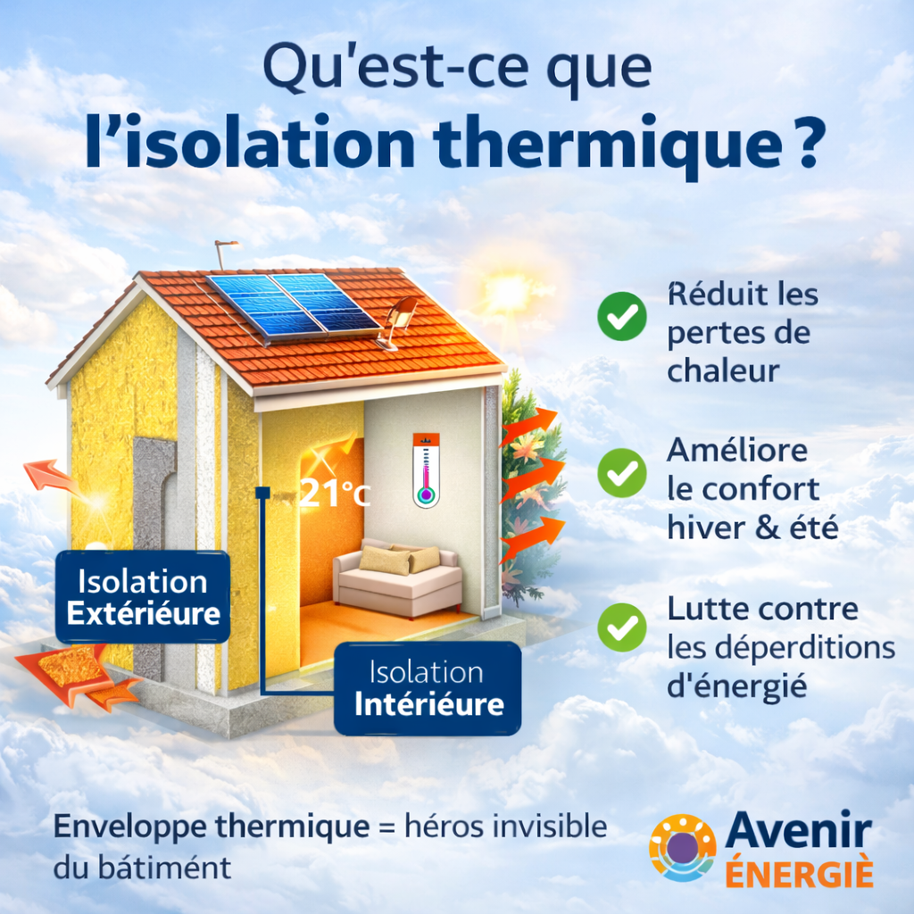 Explication de l'isolation thermique d'une maison et réduction des déperditions