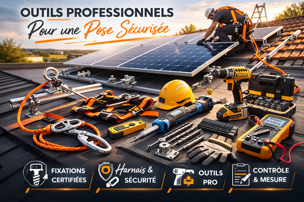 Avenir Énergie Les outils et matériels que nous utilisons pour des installations photovoltaïque