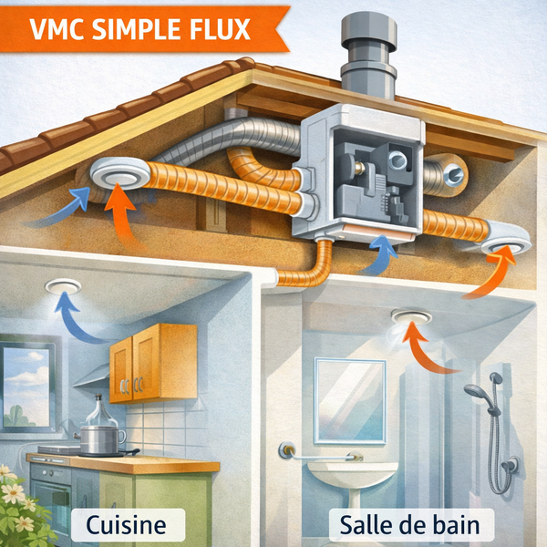 VMC simple flux vs double flux : deux solutions, deux logiques