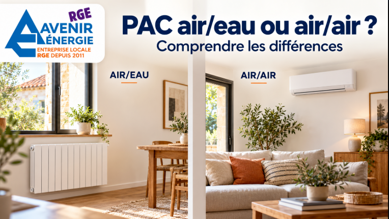 PAC air/eau ou air/air : le comparatif | Avenir Énergie