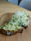tartine au vert de poireaux