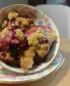 crumble pomme fruits rouges