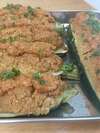 courgette farcie à l'égrené de blé et soja végétarienne