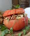 Tomate farcie veggie au quinoa