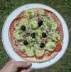 galette faritas veggie sans gluten façon pizza