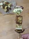 brochette de tofu sauce moutarde