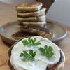 labneh vegan pancake salé