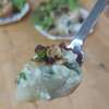 poire rôti au Roquefort noix cranberries