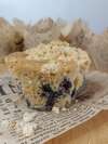 muffin vegan myrtilles et crumble amande