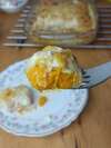 crêpe gratinée et farcie au potimarron et Comté