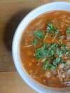 soupe orientale pois chiche tomate coriandre