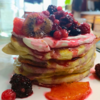 pancakes sans lactose au fruits rouges