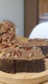 brownie haricot rouge pécan chocolat