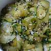 salade de concombre sauce japchae