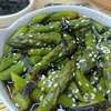 asperges sauce japchae