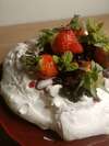 meringue aux fruits rouges crème mascarpone
