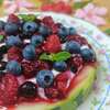 tarte pastèque fruits rouges