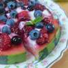 tarte pastèque fruits rouges