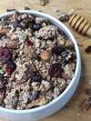 granola sans gluten au sarrasin et miel cranberries