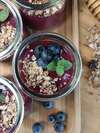 mousse crémeuse fruits rouges et tofu soyeux