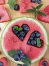 pastèque coeur