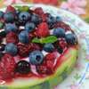 tarte pastèque fruits rouges