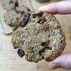 cookies banane cranberries lin