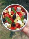 salade grecque feta concombre pastèque