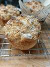 muffin pomme et streusel sans gluten