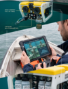 Personne utilisant un ordinateur portable pour gérer la technologie de pointe de PROSKOL en inspection marine