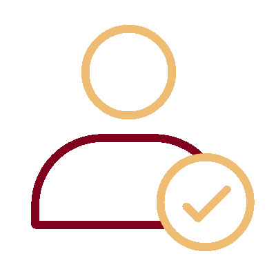 Wired outline 310 avatar icon approved hover click