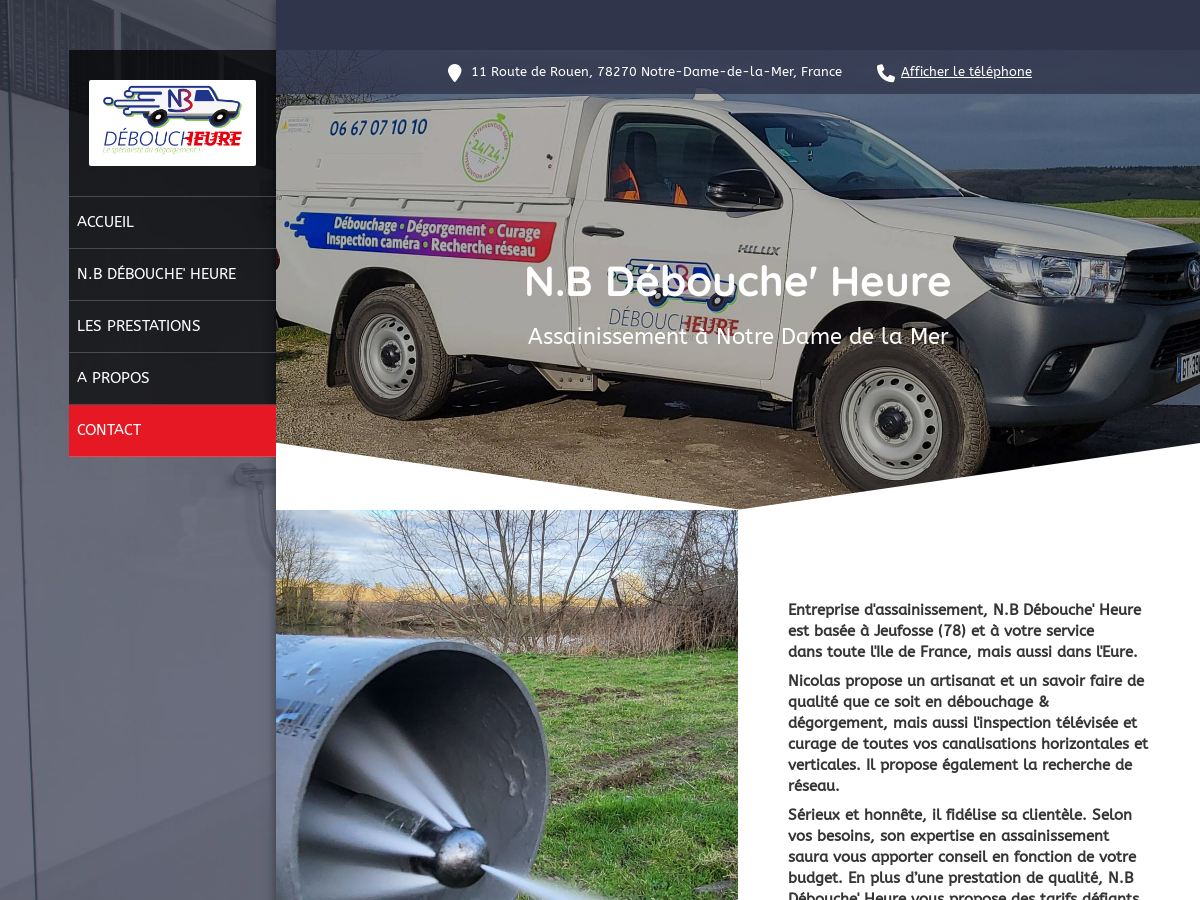 Exemple de site internet de Artisanat du BTP à Notre-Dame-de-la-Mer