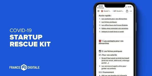 Confinement - Le Startup Rescue Kit de France Digitale