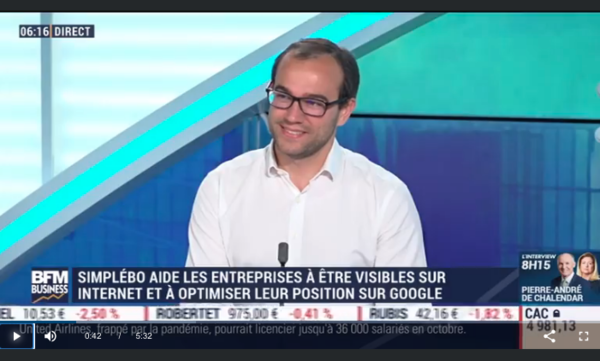 L'interview de Simplebo sur BFM Business