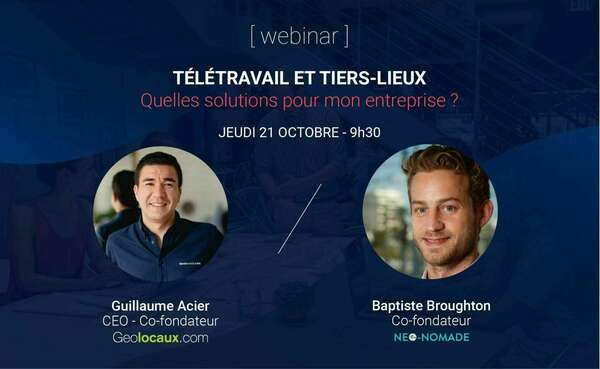 Néonomade organise deux webinaires les 19 et 21 octobre