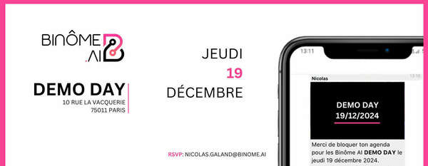 Binôme AI - Demo Day - Jeudi 19 décembre