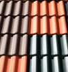 Échantillon coloré tuiles toiture profilage joint debout