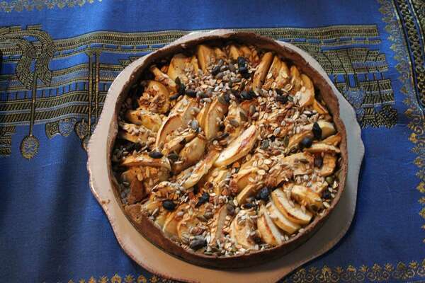 Tarte aux pommes bio à la farine de sarrasin