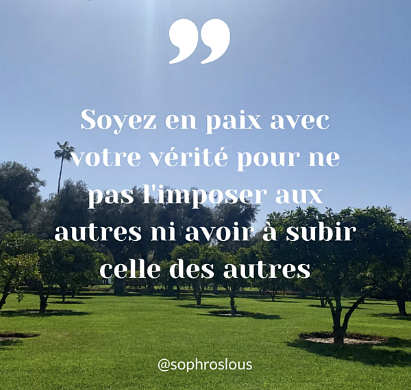 Vérité ou croyance ? L'apport de la sophrologie.
