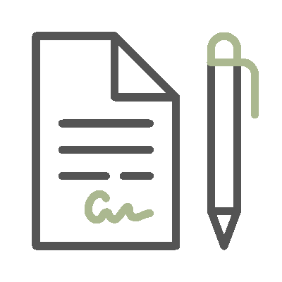 Wired outline 1019 document signature hand hover pinch